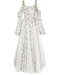 Saiid Kobeisy - Sequinned Cold-Shoulder Tulle Dress - Lyst