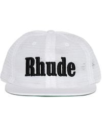 Rhude - Logo-Embroidery Mesh Baseball Cap - Lyst