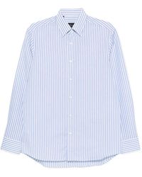 Brioni - Hidden Bd Striped Buttoned Shirt - Lyst