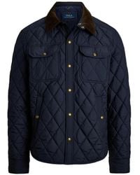 Polo Ralph Lauren - Corduroy-Collar Quilted Jacket - Lyst