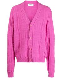 Ambush - Cardigan En Maille À Motif Monogrammé - Lyst