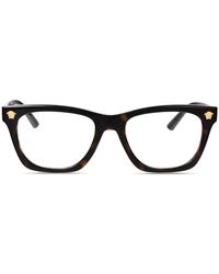 Versace - Brille Mit Medusa-Schild - Lyst