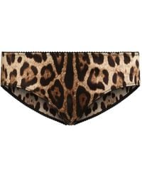 Dolce & Gabbana - Leopard-Print Briefs - Lyst