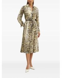 Liviana Conti - Pleated Print Shirt Dress - Lyst
