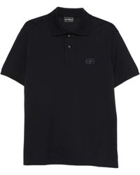 Emporio Armani - Logo Cotton Polo Shirt - Lyst