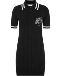 Philipp Plein - Ribbed Polo Mini Dress - Lyst