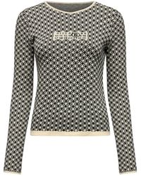 MM6 by Maison Martin Margiela - インターシャニット ロングtシャツ - Lyst