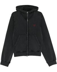 Martine Rose - Graphic-Print Zip-Up Hoodie - Lyst