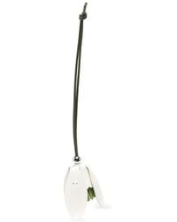 JW Anderson - Flower-Pendant Leather Keyring - Lyst