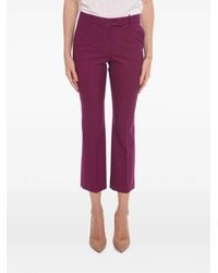 Ql2 - Single-Pleat Cropped Trousers - Lyst