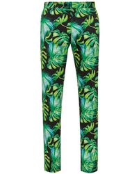 Billionaire - Fs Palms Printed Slim-Fit Trousers - Lyst
