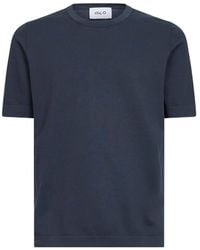 D4.0 - Ribbed Crew-Neck T-Shirt - Lyst