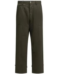 A.PRESSE - Herringbone-Weave Cargo Trousers - Lyst