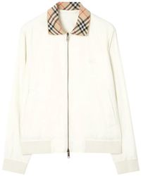 Burberry - Gabardine Glenfields Bomber Jacket - Lyst