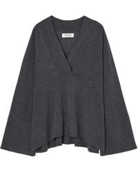 Psophia - V-Neck Wool Sweater - Lyst