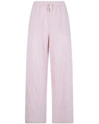 Nuur - Striped-Pattern Trousers - Lyst