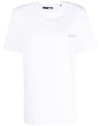 ROTATE BIRGER CHRISTENSEN - Crystal-embellished Organic-cotton T-shirt - Lyst