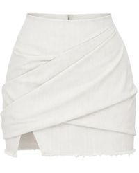 Rick Owens - Draped Mini Skirt - Lyst