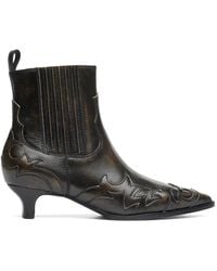 Ash - Botines Titan De Cuero Estilo Western - Lyst