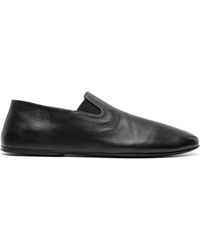 Marsèll - Square-toe Leather Loafers - Lyst