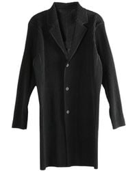 Homme Plissé Issey Miyake - Pleated Buttoned Coat - Lyst
