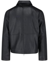 sunflower Short Leather Jacket in Black for Men | Lyst