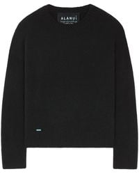 Alanui - Ribbed-Edge Cashmere-Blend Jumper - Lyst