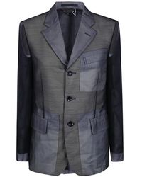 Comme des Garçons - Sheer-Panelled Blazer - Lyst