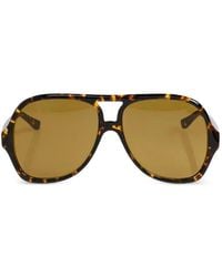 Chloé - Salomé Tortoiseshell-Effect Pilot Sunglasses - Lyst