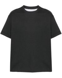 Bottega Veneta - T-shirt en coton à design superposé - Lyst