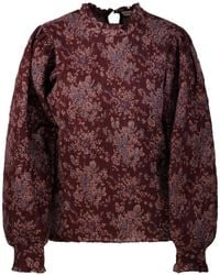 Antik Batik - Floral-Print Smocked Blouse - Lyst