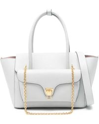 Coccinelle - Chain-Detail Leather Tote Bag - Lyst