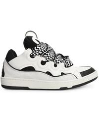 Lanvin - Bicolor Curb Sneakers - Lyst
