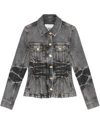 Ganni - Chaqueta Vaquera Con Efecto Envejecido - Lyst
