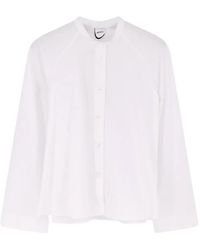 Aspesi - Button Cropped Shirt - Lyst