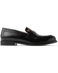 Versace - Medusa Biggie Leather Loafers - Lyst
