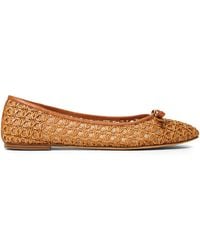 Twinset - Bow-Detail Ballet Flats - Lyst