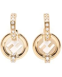 Fendi - Ohrringe Mit Logo - Lyst
