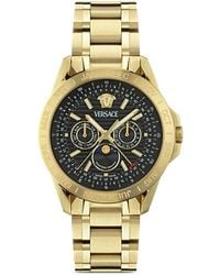 Versace - V-Galaxy Moonphase 43Mm Watch - Lyst