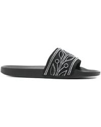 CASABLANCA - Embroidered Slides - Lyst