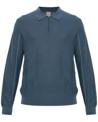 Paul Smith - Quarter-Zip Textured Merino Sweater - Lyst