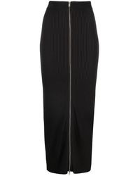 Nanushka - Meika Ribbed-Knit Midi Skirt - Lyst