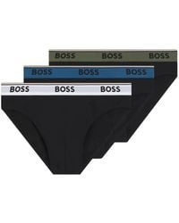 BOSS - Logo-Waistband Briefs (Set Of Three) - Lyst