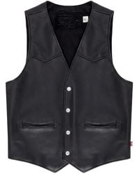 DENIM TEARS - Tracy's King Tut Leather Waistcoat - Lyst