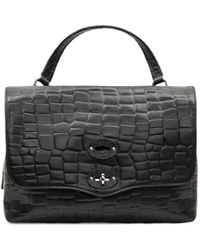 Zanellato - Small Postina Crocodile-Effect Shoulder Bag - Lyst