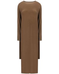 Uma Wang - Long-Sleeve Layered-Detail Maxi Dress - Lyst