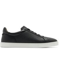 Magnanni - Pebbled Leather Sneakers - Lyst