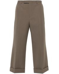 Gucci - Wool Gabardine Trousers - Lyst