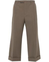 Gucci - Wool Gabardine Trousers - Lyst
