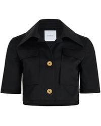 Patou - Short-Sleeved Cropped Jacket - Lyst